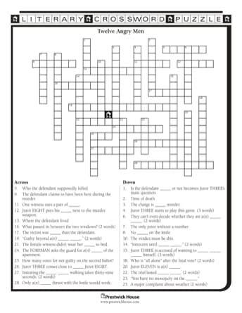 Twelve Angry Men Crossword Puzzle prestwickhouse com Twelve Angry Men Crossword Puzzle prestwickhouse com